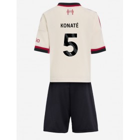 Baby Fußballbekleidung Liverpool Ibrahima Konate #5 Auswärtstrikot 2025-26 Kurzarm (+ kurze hosen)